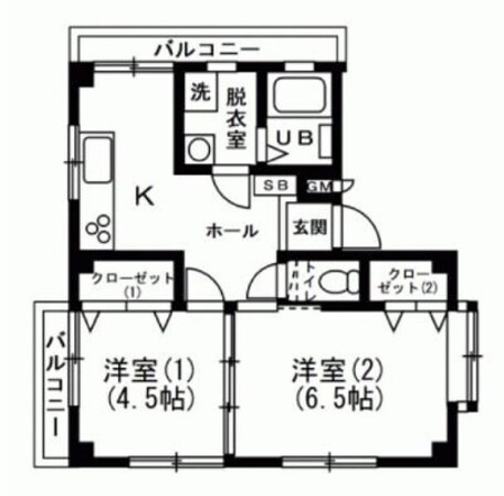 エムフラット大倉山の物件間取画像